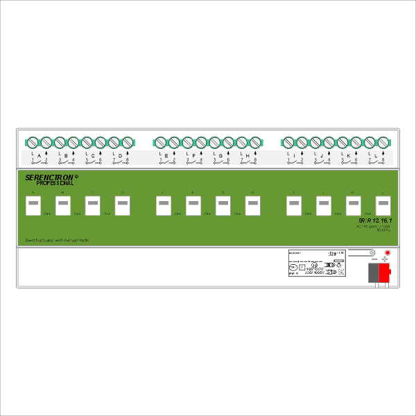 12路16A开关执行器 SR/R12.16.1